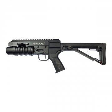 37mm 9" EZ-Loader Gas Flare Launcher w/ Side Folding Stock & Optics Rail