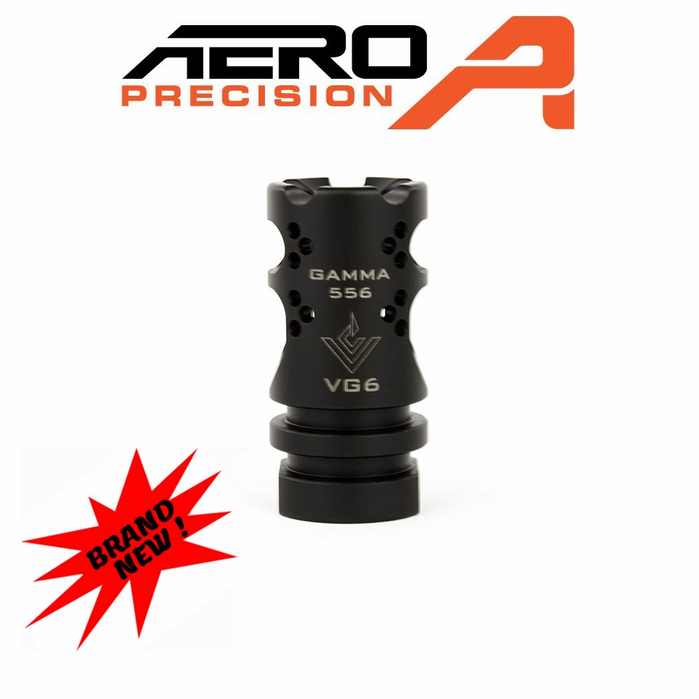 Aero Precision AR15 VG6 Gamma 556 High Performance Muzzle Brake 1/2x28 ...