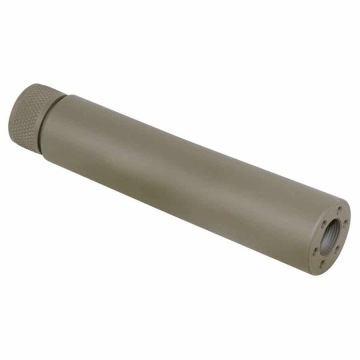 AR15 FDE Barrel Covering Fake Suppressor 1/2x28 tpi Flat Dark Earth