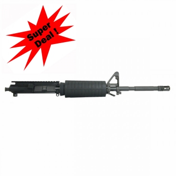 AR15 Upper CAR Length 16" Nitride M4 Barrel w/ Front Sight (5.56 NATO 1-7/.223)