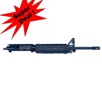 AR15 MOE Upper Receiver Mid-Length 16" M4 Barrel w/ Front Sight (5.56 NATO 1-7/.223)