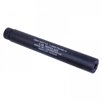 FTF Military Type 9.0" 5.56/.223 Fake Suppressor Inert Silencer 1/2x28 tpi