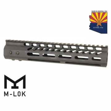 10 INCH ULTRA LIGHTWEIGHT THIN M-LOK SYSTEM FREE FLOATING HANDGUARD (ANODIZED BLACK)
