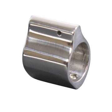 AR-15 POLISHED STAINLESS STEEL LOW PROFILE GAS BLOCK