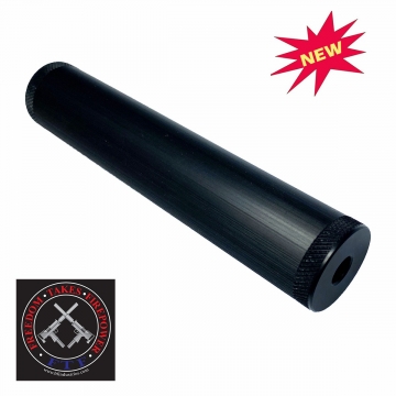 FTF Industries Inc. 22-BO 22 Black Out 22 lr caliber 1/2x28 tpi Threaded Inert Fake Suppressor