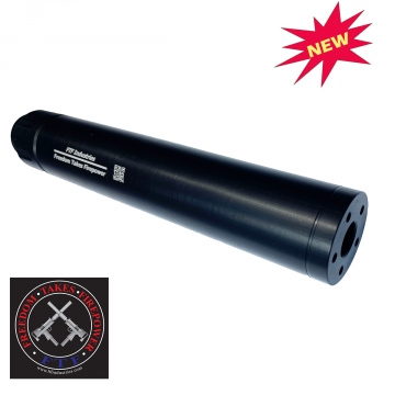 FTF "Freedom Takes Firepower" Quiet Operator QO-9 9mm Fake Suppressor Inert Silencer 1/2x28