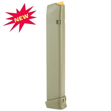 Factory Glock 9mm 33 Round Magazine fits Glock 17 19 18 & 26 NEW OEM OD Green