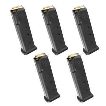 Package of 5 MagPul PMAG 21 GL9 21 Round 9mm Magazine fits Glock 17 18 19 26 & 34