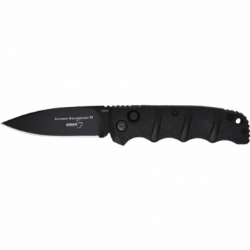 BOKER AK74 AK47 KALASHNIKOV  AUTOMATIC KNIFE 3.25" BLACK PLAIN BLADE