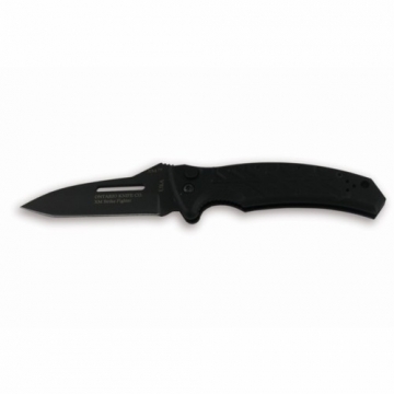Ontario Knife 8745 XM Strike Fighter Black Plain Blade