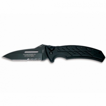 Ontario Knife 8746 XM Strike Fighter Black Serrated Blade