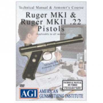 AGI Ruger MKI MKII 22 Auto Pistol Gunsmith Repair DVD