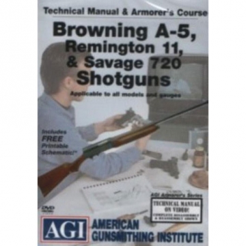 AGI BROWNING A5 REMINGTON 11 SAVAGE 720 Gunsmith DVD