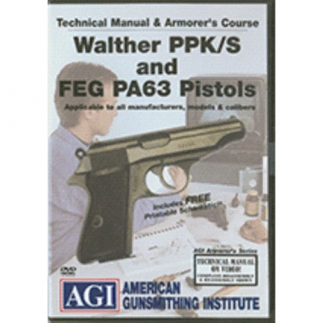 AGI WALTHER PPK/S & FEG PA63 GUNS ARMORERS COURSE DVD