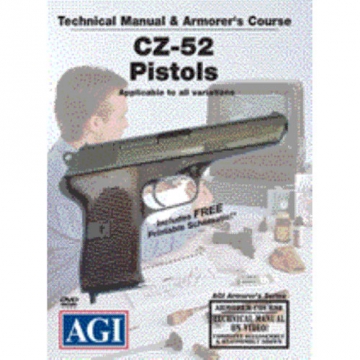 AGI CZ-52 PISTOLS GUNSMITHING ARMORER TECH COURSE DVD