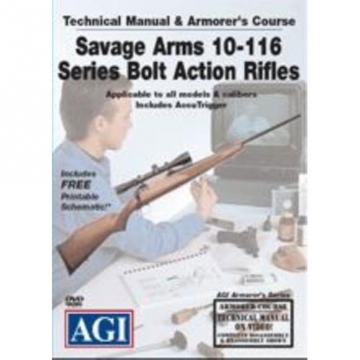 AGI SAVAGE ARMS 10-116 SERIES BOLT ACTION RIFLES DVD
