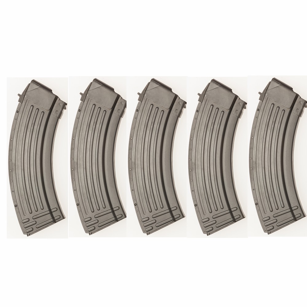 5 Pack ! AK47 AK-47 Military 30 Round 7.62x39 Magazine Ribbed Steel NEW-img-0