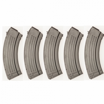 5 Pack ! AK47 AK-47 Military 30 Round 7.62x39 Magazine Ribbed Steel NEW