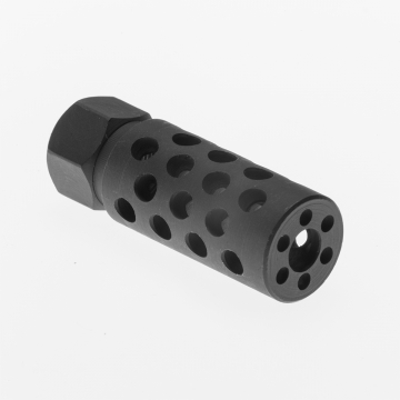 AR15 Flash Hider Muzzle Break Cross Hole Closed Front 1/2x28 tpi
