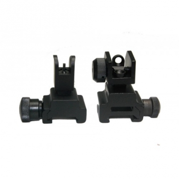 AR15 BUIS Front & Rear Folding Sight Set