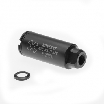 AR15 M16 KX5 NOVESKE SLIM FLASH SUPPRESSOR 5/8x24 tpi for 300 Blackout / .308