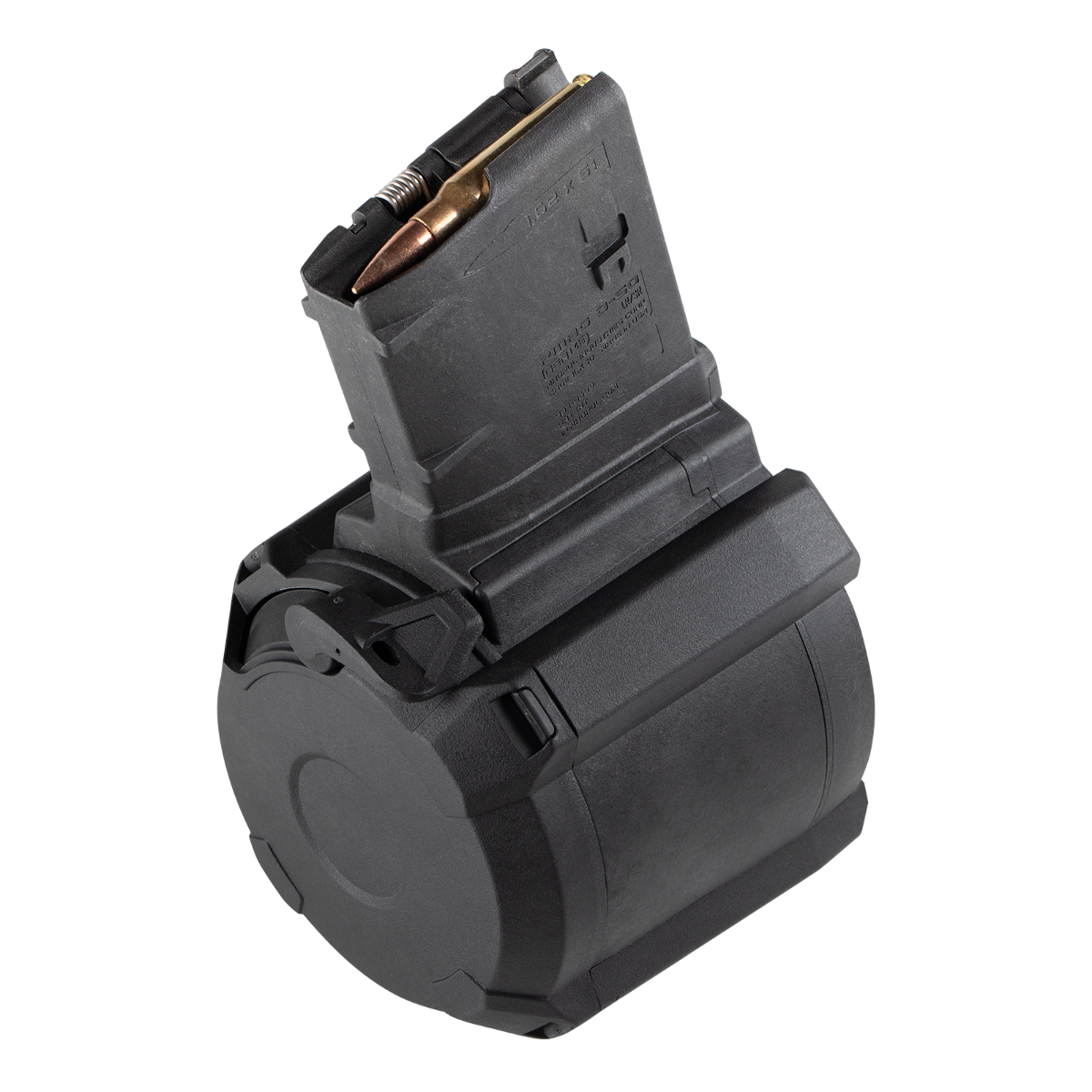 AR15 MagPul PMAG D-50 50 Round Drum Magazine SR25/M110 7.62