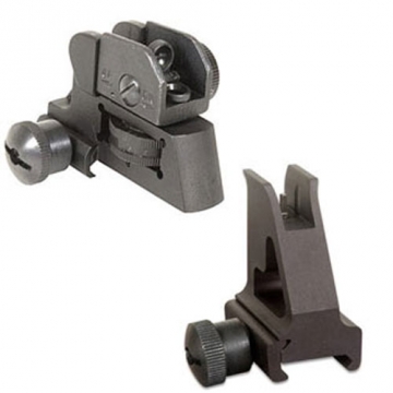 AR15 M4 BUIS Front & Rear Sight Combo Set A2 Style