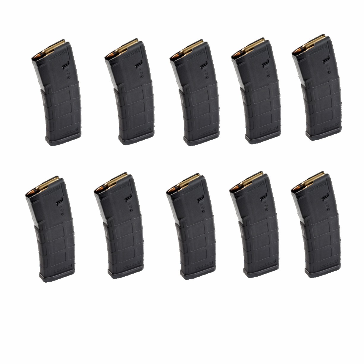 10 Pack ! MagPul Gen 2 AR15 MOE PMAG 30 Round Magazine Black-img-0