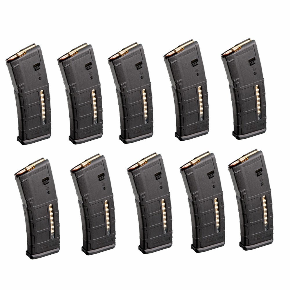 10 Pack ! MagPul Gen 2 AR15 MOE PMAG 30 Round Window Magazine Black-img-0