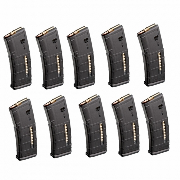 10 Pack ! MagPul Gen 2 AR15 MOE PMAG 30 Round Window Magazine Black