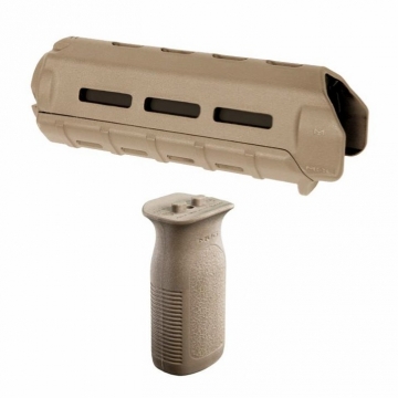 AR15  MagPul MOE FDE Carbine Hand Guard / Vertical Grip Set