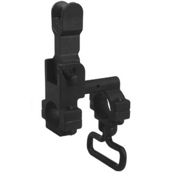 YHM 9394 Standard Gas Block Front Flip Front Sight Tower W/out Bayonet Lug