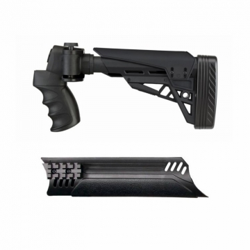 ATI Moss/Rem/Win Shotgun Black TactLite 6 Position Side Fold Stock - Forend