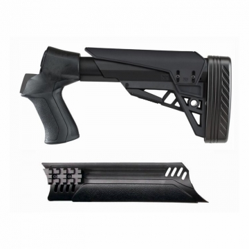 ATI Moss/Rem/Win 500 Shotgun T3 TactLite 6 Position Black Stock & Forend Combo