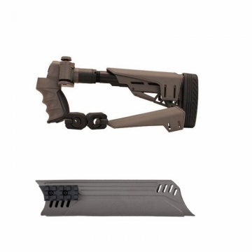 ATI Moss/Rem/Win Shotgun Gray TactLite 6 Position Side Fold Stock - Forend