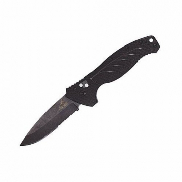 GERBER EMERSON ALLIANCE Model 7158 Auto Knife Serrated Bead Blast Blade