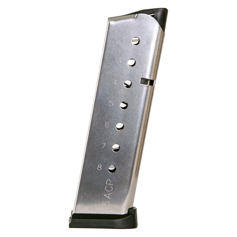 1911 Government Model .45 acp Stainless 8 Round Magazine-img-0