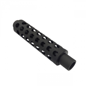 MAC 10 M-10 45acp Barrel Extension Round Hole Vented Shroud 7/8x9 tpi