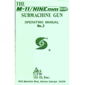 COBRAY FACTORY SMG FULL AUTO M-11/9 OWNERS MANUAL