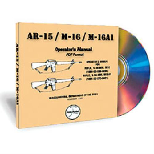 AR15 M16 M4 Army MILITARY Operations Manual CD Rom Firearm Parts & Accessories Gun Parts