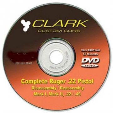 CLARK COMPLETE Ruger MK I II 22 Pistol Gunsmith DVD