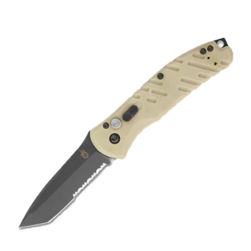 Gerber Propel Downrange Desert Tan / Black Automatic Knife