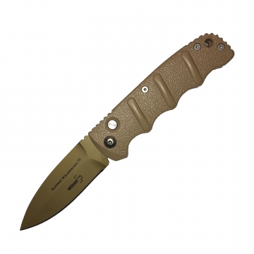 BOKER AK74 AK47 KALASHNIKOV AUTOMATIC KNIFE 3.25" DESERT Plain BLADE
