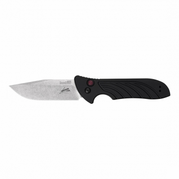 Kershaw 7600 Launch 5 Emerson Automatic Knife Stonewash Plain Blade