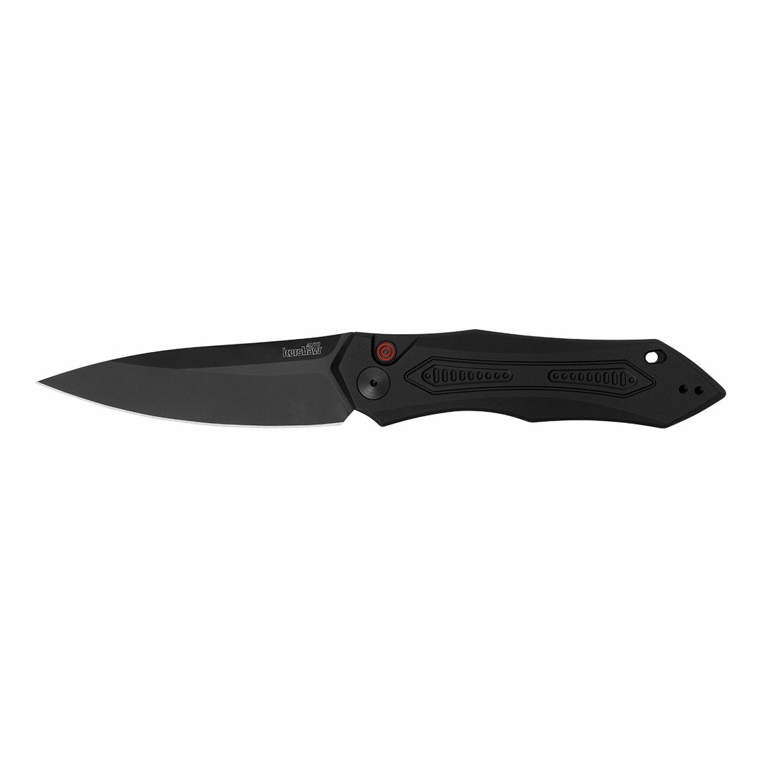 Kershaw 7800BLK Launch 6 Automatic Knife Black Plain Blade-img-0