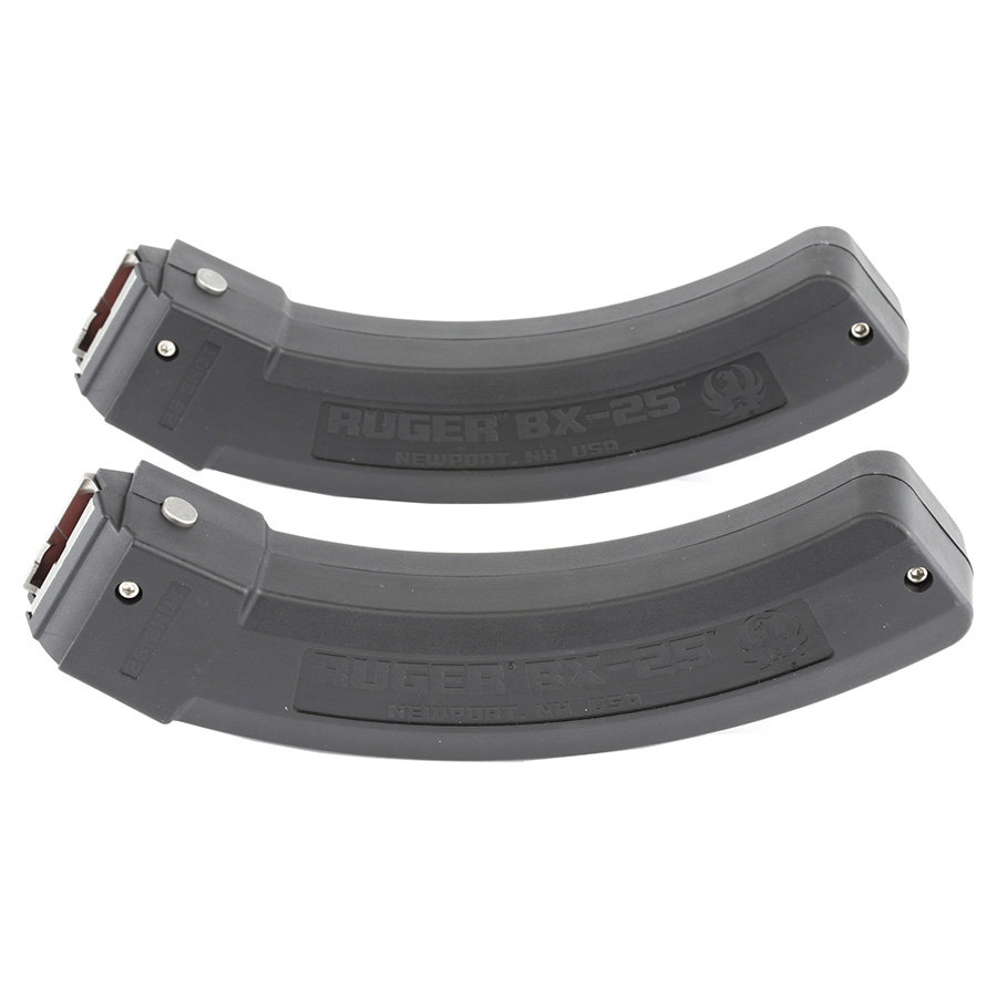 2/Pack Factory RUGER 10/22 or TEC-22 Steel Lips 25 Round Magazine-img-0