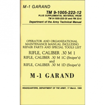 M1 Garand Military Technical Manual BOOK