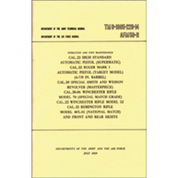 Army Air Force Rifle Pistol Maintainance Manual