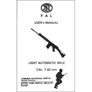 FN-FAL Light Automatic Rifle 7.62mm Manual BOOK