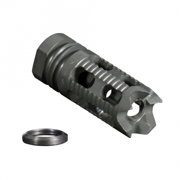 AR15 YHM 28-5M1 Phantom Closed Front Compensator Muzzle Brake (Aggressive)